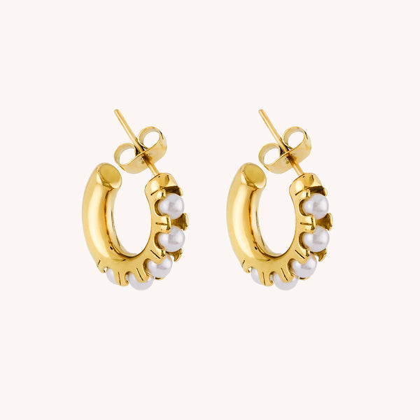 Pearl Gold Earrings