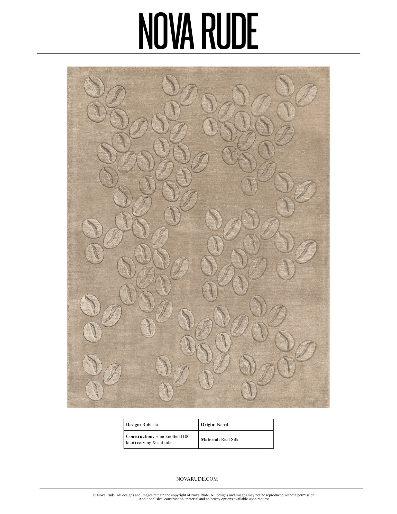 Rude Rug Robusta silk abstract handknotted rug – NOVA RUDE